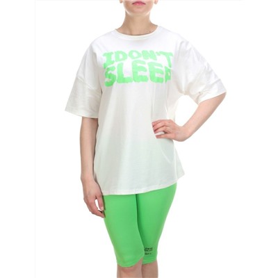 KD-862 WHITE/GREEN Костюм-двойка женский 7986 TREND