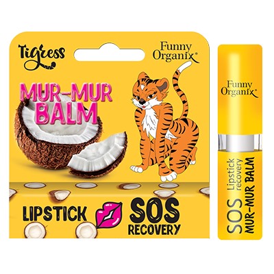 FUNNY Organix Бальзам для губ SOS RECOVERY Кокос