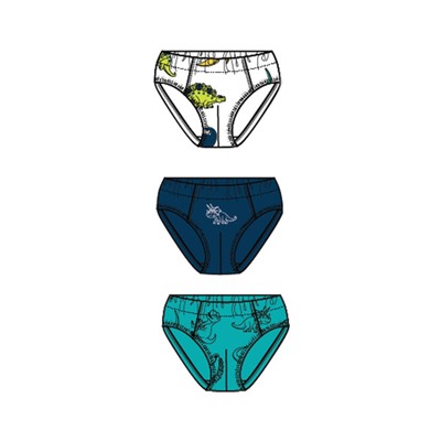 Трусы-брифы для мальчика, 3 шт. в комплекте