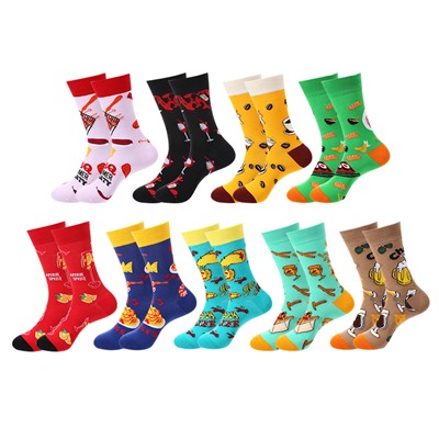Haichin Tide, genuine demi-season trend socks, mid-length, European style