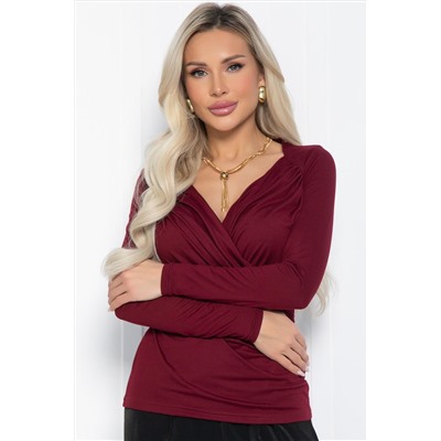 Лонгслив Нежное прикосновение (бордовый) Б12514-7