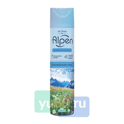 Освежитель воздуха Air pure by Alpen Альпийское утро 300мл