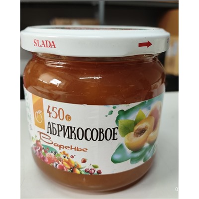 Слада Варенье 450гр АБРИКОСОВОЕ (12шт)