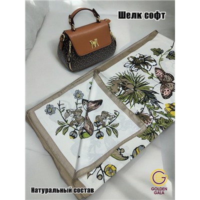 Платок шелковый большой "Парижанка" Арт 2428/35