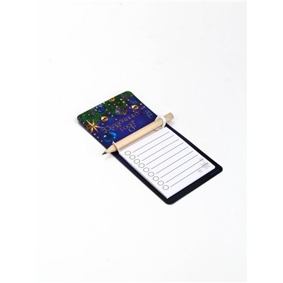 Набор магнитов «С Новым годом» с блоком и карандашом 4 шт.