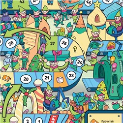 Настольная игра-бродилка «Фабрика Деда Мороза», 38 карт, 5+