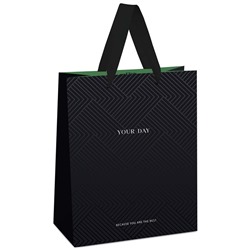 Пакет подарочный 18*23*10см MESHU Black Water отд. фольгой MS_45738/12/Китай