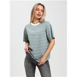 Женская футболка Брина-2 Ф-134 / серо-зелёный