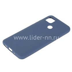 Задняя панель для Xiaomi  Redmi 9C Силикон матовый (синяя)