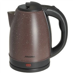 Чайник Аксинья КС-1015 нерж,1500 Вт, 1,8 л КОРИЧНЕВЫЙ (12)