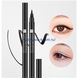 Водостойкая подводка-фломастер для глаз Senana –цвет черный(4348)