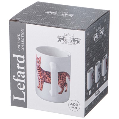 КРУЖКА LEFARD "BENGAL CAT" 400МЛ 8*7*10.8CM