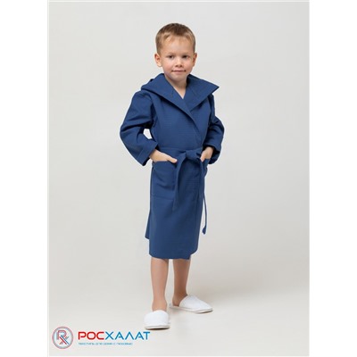Детский вафельный халат с капюшоном В-07 (28)