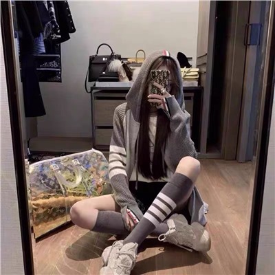 Tide, spring summer cotton socks for men and women, internet celebrity, mid length