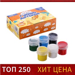 Гуашь 6 цветов × 20 мл Calligrata
