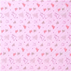 Одеяло-покрывало Мишки-малышки розовый Арт Дизайн