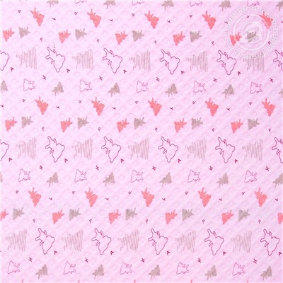 Одеяло-покрывало Мишки-малышки розовый Арт Дизайн