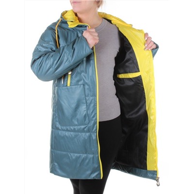 19120 GRAY/GREEN Пальто демисезонное женское AiKESDFRS