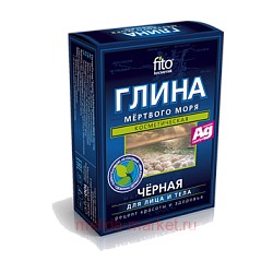 Фитокосметик Глина чёрная Мёртвого моря 100гр
