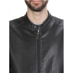 232 BLACK Куртка из эко-кожи мужская