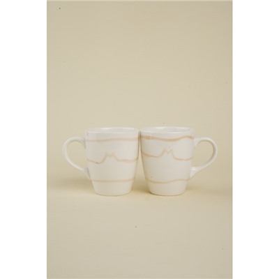Кружки SL Home «Гато», 350 мл, набор 2 шт., фарфор, белые