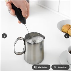 PRODUKT Milchaufschäumer, schwarz