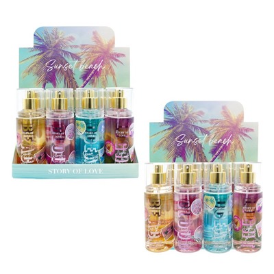 Парфюмированный спрей-мист для тела с шиммером Sunset Beach Story of Love, 88 мл.