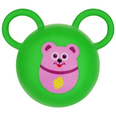 Мяч детский с ушками, d=15 см, 80 г, цвета МИКС