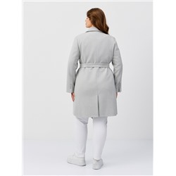 Пальто женское демисезонное 26897 (сильвер/ёлочка)