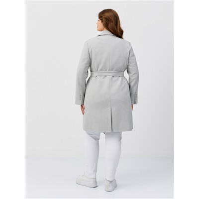 Пальто женское демисезонное 26897 (сильвер/ёлочка)