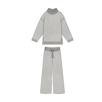 Комплект для девочки: джемпер, брюки