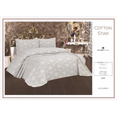 Жаккардовое Покрывало 240x260 см с 2-мя Наволочками 60x80 см Cotton Seri - My Bed