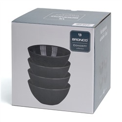 НАБОР САЛАТНИКОВ BRONCO "CONCEPT" ДИАМЕТР= 15,5 СМ 4 ШТ. СИНИЙ