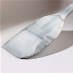 Лопатка Доляна «Мрамор», силикон, 21.5 см, серая