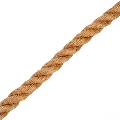 Веревка джутовая, L 10 м, крученая, D 8 мм Сибртех