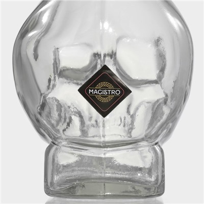 Штоф Magistro «Череп. Хэллоуин», 400 мл, стекло, прозрачный