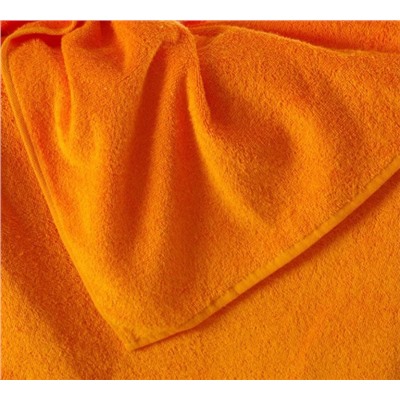 Полотенце махровое оранжевое г/к