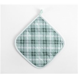 Прихватка рогожка Плетение 2 зелёный