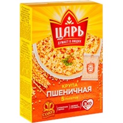 ЦАРЬ Крупа Пшеничная Полтавская-М в вар.пак 400гр в КОР