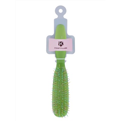 Kristaller Расчёска массажная для волос / Нефрит 2041, пластик, 22 см, зеленый