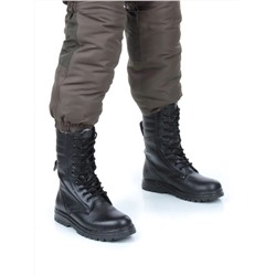 05-9003 BLACK Ботинки зимние мужские (искусственная кожа, искусственный мех)