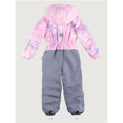 Комбинезон утеплённый для девочки NIKASTYLE 8м0625 Розовый серый