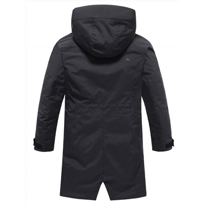 Парка зимняя женская с капюшоном черного цвета 9538-1Ch