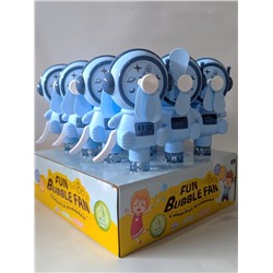 Портативный механический ручной вентилятор «Sweet astronaut», blue, шоу-бокс 12 шт.