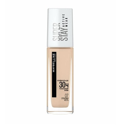 2 Maybelline Тональный крем Суперстей 07 Слонов. кость