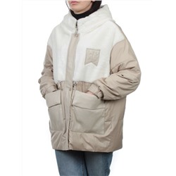 M24-209 BEIGE Куртка демисезонная женская (100 гр. холлофайбер)