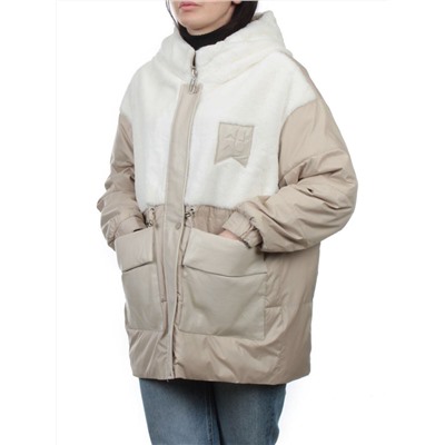 M24-209 BEIGE Куртка демисезонная женская (100 гр. холлофайбер)