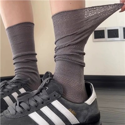 Summer thin colored lace retro sexy socks