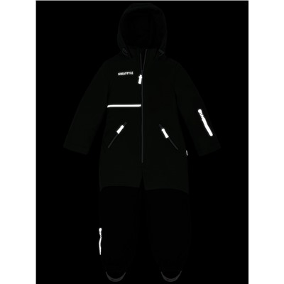 Комбинезон утепленный для мальчика NIKASTYLE 8м1624 хаки черный Nikastyle