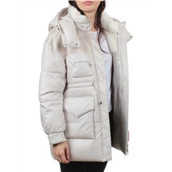 338-X28 LT. BEIGE Куртка зимняя женская (200 гр. холлофайбер)